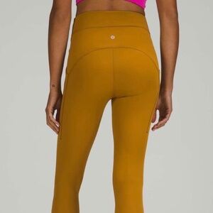 lululemon Power Thru High-Rise Tight 25” Gold Spice Size 6